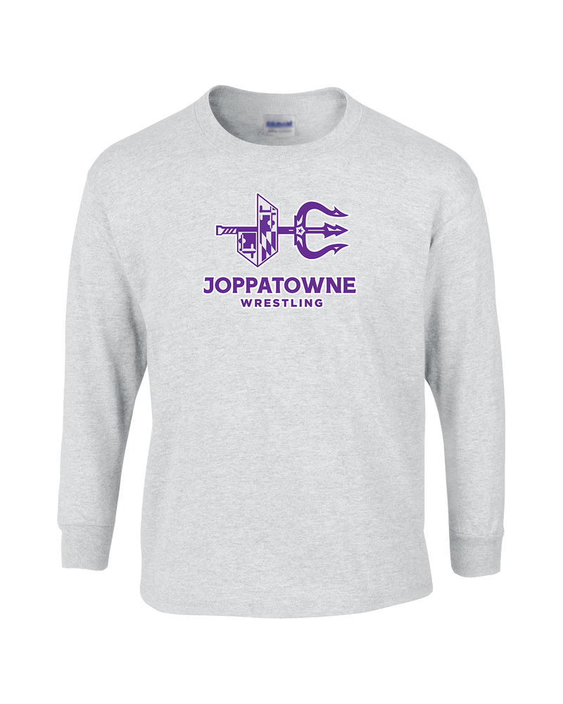 Joppatowne HS Wrestling Logo - Mens Basic Cotton Long Sleeve