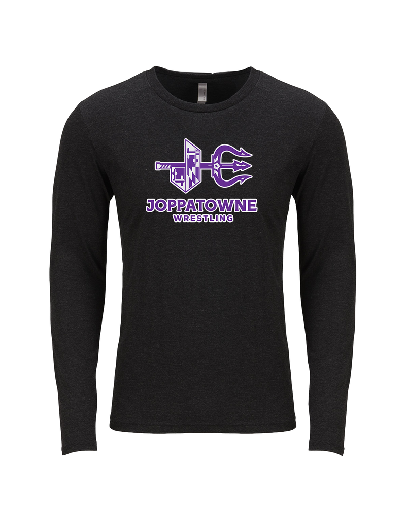 Joppatowne HS Wrestling Logo - Tri Blend Long Sleeve