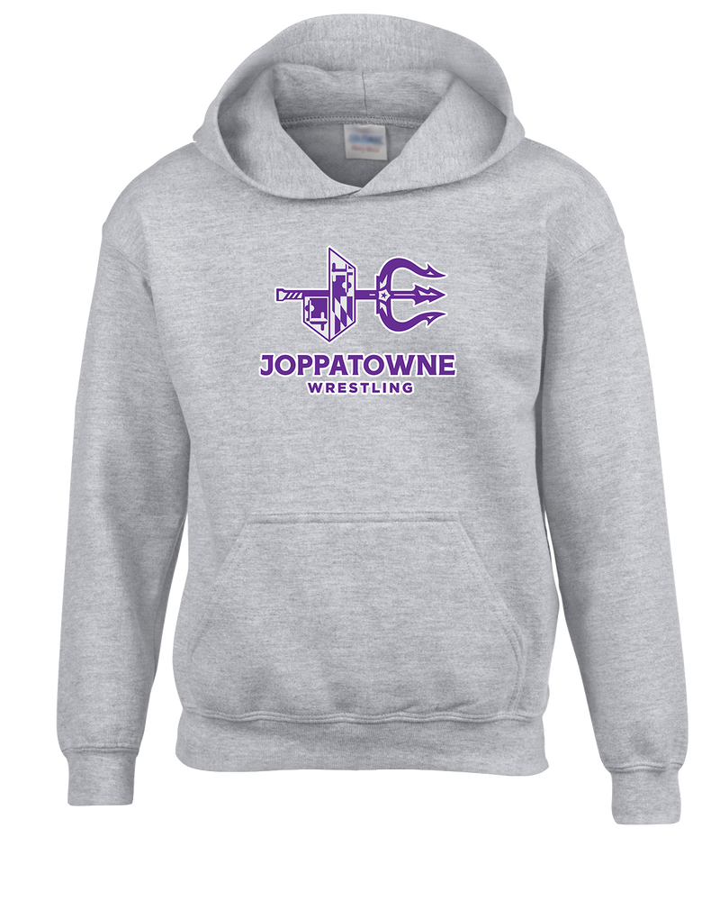 Joppatowne HS Wrestling Logo - Cotton Hoodie