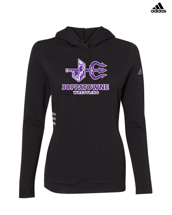 Joppatowne HS Wrestling Logo - Adidas Women's Lightweight Hooded Sweatshirt