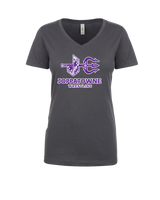 Joppatowne HS Wrestling Logo - Womens V-Neck