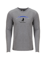 Jordan HS Girls Flag Football Laces - Tri-Blend Long Sleeve