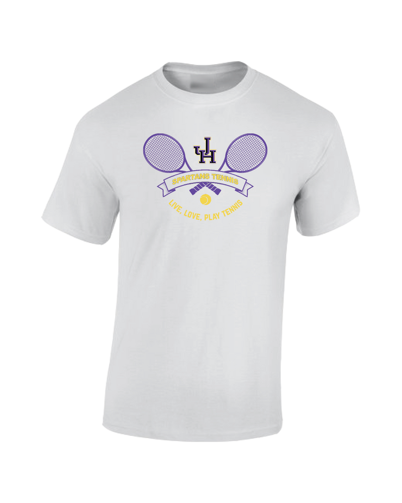 Jurupa Hills HS Play Tennis - Cotton T-Shirt