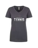 Jurupa Hills HS Tennis Splatter - Women’s V-Neck