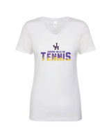 Jurupa Hills HS Tennis Splatter - Women’s V-Neck