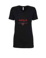 Katella HS Football Design - Womens V-Neck