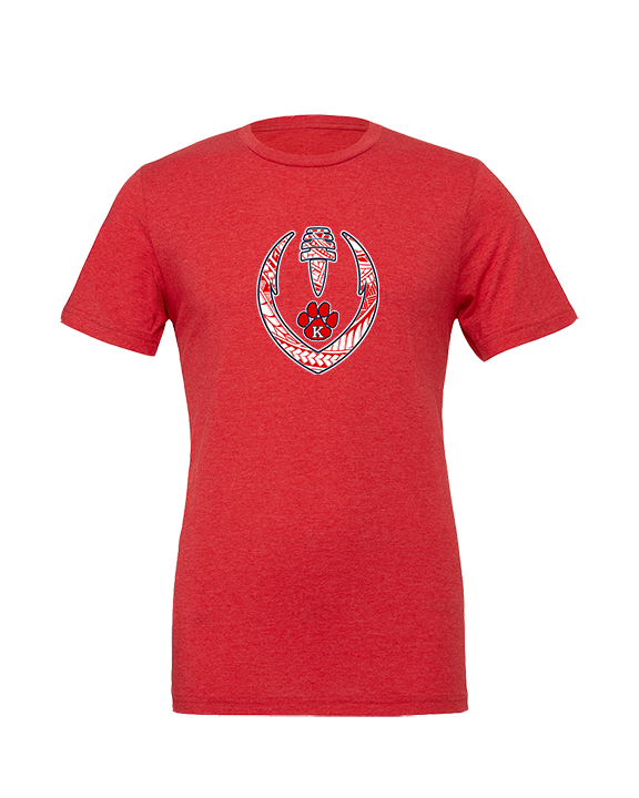 Kea'au HS Football Full Football - Tri-Blend Shirt