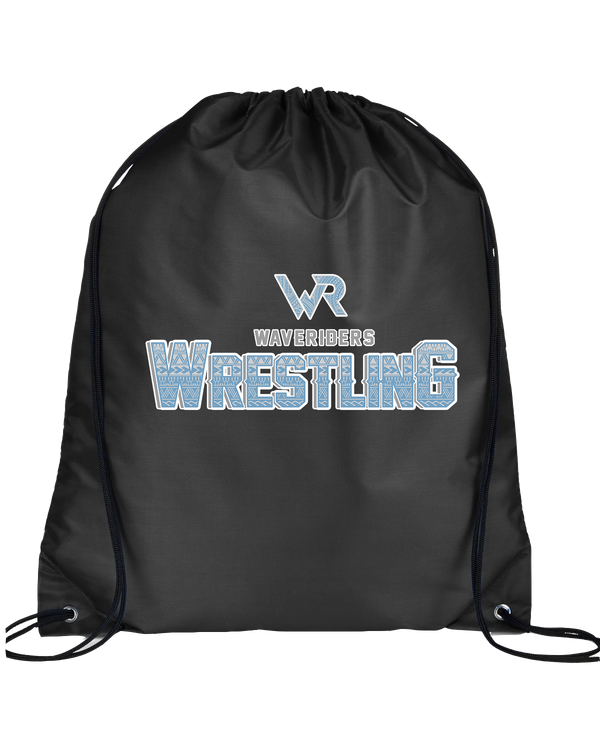 Kealakehe HS Wrestling Waveriders - Drawstring Bag