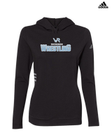 Kealakehe HS Wrestling Waveriders - Adidas Women's Lightweight Hooded Sweatshirt