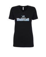 Kealakehe HS Wrestling Waveriders - Womens V-Neck
