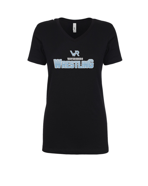 Kealakehe HS Wrestling Waveriders - Womens V-Neck
