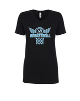 Kealakehe HS Boys Basketball Nothing But Net - Womens Vneck