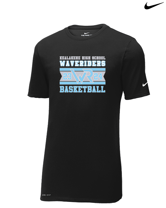 Kealakehe HS Boys Basketball Stamp - Mens Nike Cotton Poly Tee
