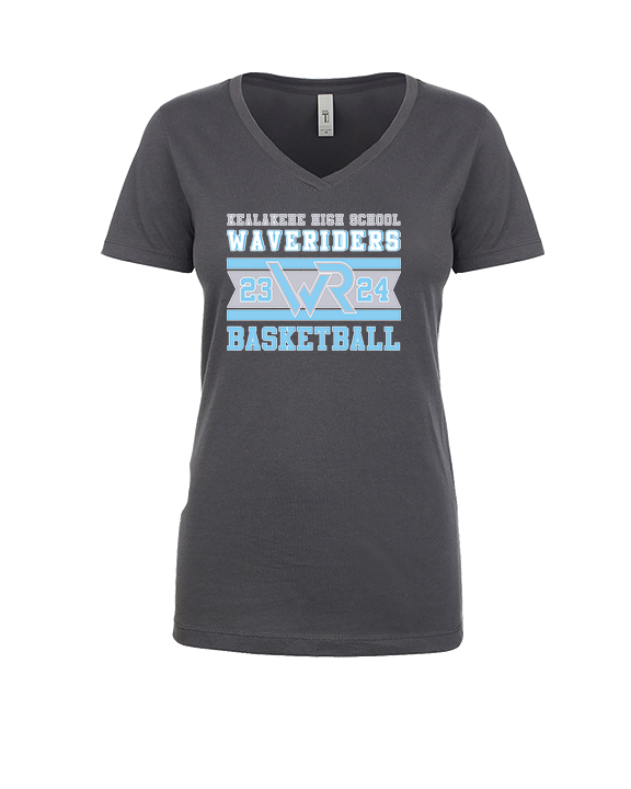 Kealakehe HS Boys Basketball Stamp - Womens Vneck