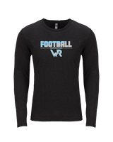 Kealakehe HS Football Cut - Tri - Blend Long Sleeve