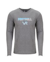 Kealakehe HS Football Cut - Tri - Blend Long Sleeve