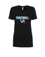 Kealakehe HS Football Cut - Womens V-Neck