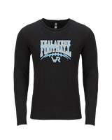 Kealakehe HS Football Football - Tri - Blend Long Sleeve
