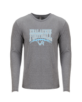 Kealakehe HS Football Football - Tri - Blend Long Sleeve