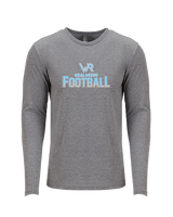 Kealakehe HS Football Splatter - Tri - Blend Long Sleeve