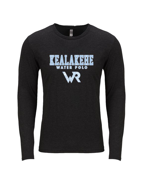 Kealakehe HS Water Polo Block 3 - Tri-Blend Long Sleeve