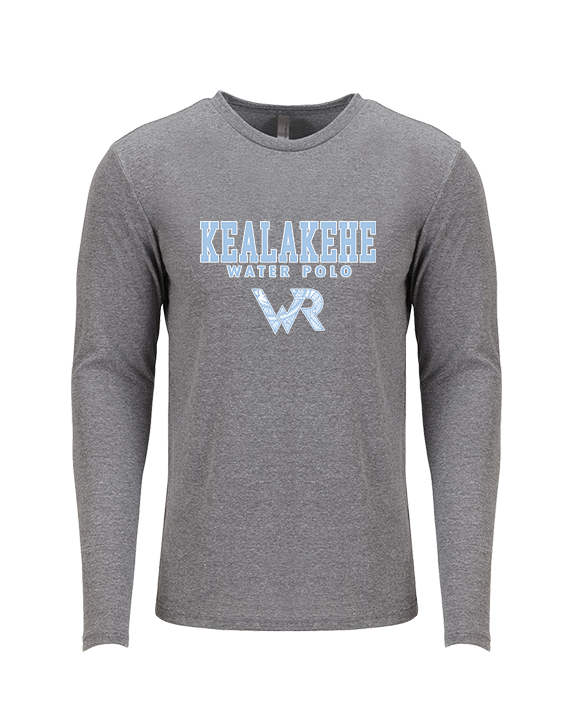Kealakehe HS Water Polo Block 3 - Tri-Blend Long Sleeve