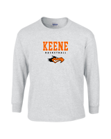 Keene HS Girls Basketball Block - Mens Cotton Long Sleeve