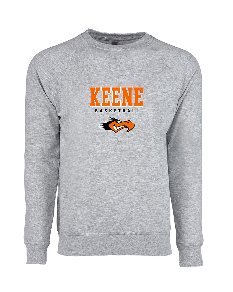 Keene HS Girls Basketball Block - Crewneck Sweatshirt