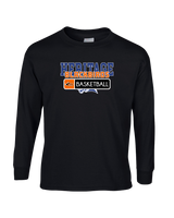 Keene HS Girls Basketball Pennant  - Mens Cotton Long Sleeve