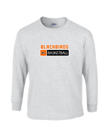 Keene HS Girls Basketball Pennant  - Mens Cotton Long Sleeve