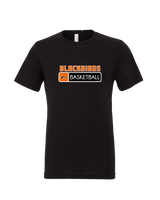 Keene HS Girls Basketball Pennant  - Mens Tri Blend Shirt