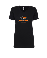 Keene HS Girls Basketball Split - Womens V-Neck