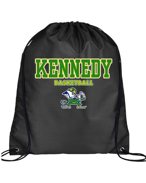 Kennedy HS Girls Basketball Block - Drawstring Bag