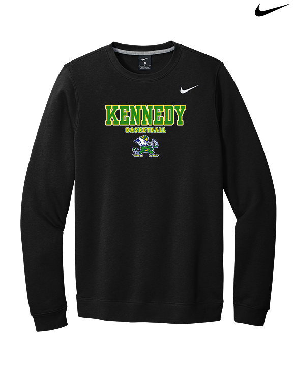 Kennedy HS Girls Basketball Block - Mens Nike Crewneck