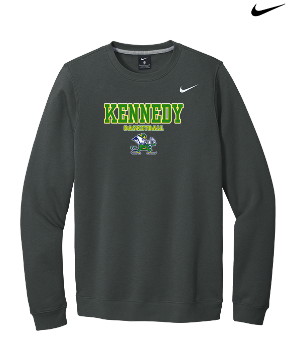 Kennedy HS Girls Basketball Block - Mens Nike Crewneck