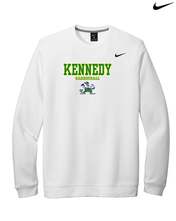 Kennedy HS Girls Basketball Block - Mens Nike Crewneck