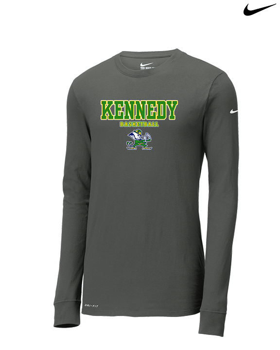 Kennedy HS Girls Basketball Block - Mens Nike Longsleeve