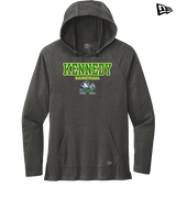 Kennedy HS Girls Basketball Block - New Era Tri-Blend Hoodie