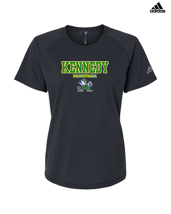 Kennedy HS Girls Basketball Block - Womens Adidas Performance Shirt