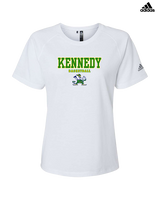 Kennedy HS Girls Basketball Block - Womens Adidas Performance Shirt