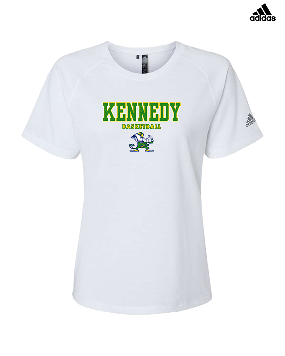 Kennedy HS Girls Basketball Block - Womens Adidas Performance Shirt