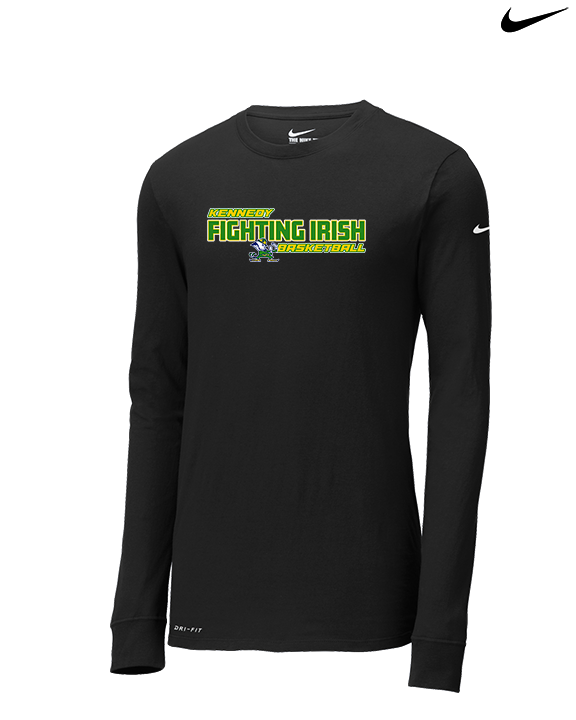 Kennedy HS Girls Basketball Bold - Mens Nike Longsleeve
