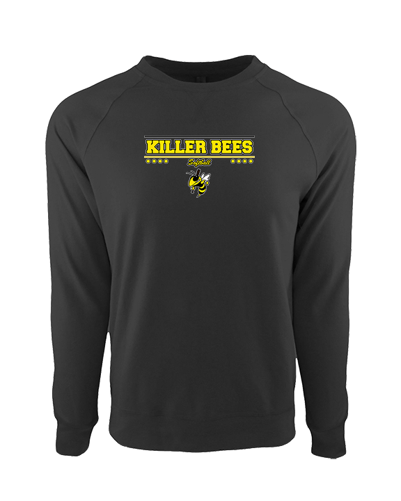 Killer Bees Softball Border - Crewneck Sweatshirt