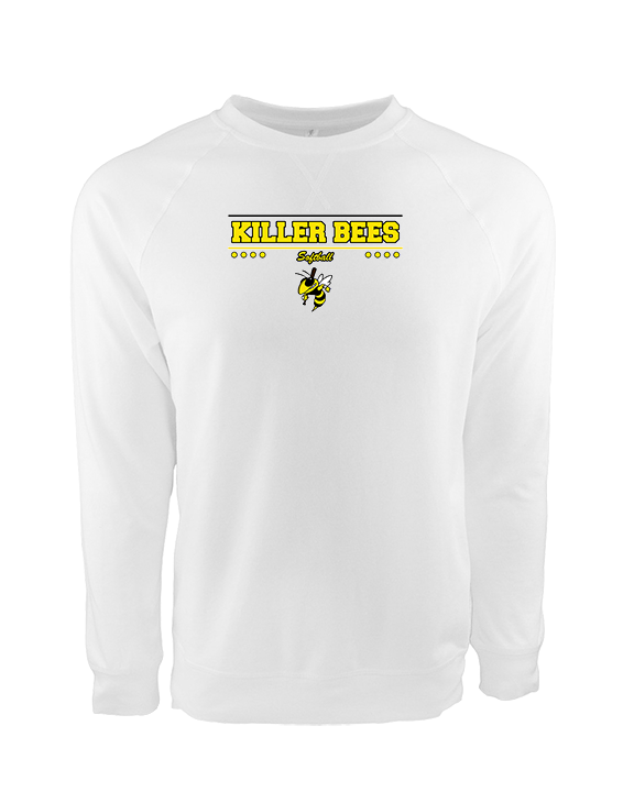 Killer Bees Softball Border - Crewneck Sweatshirt