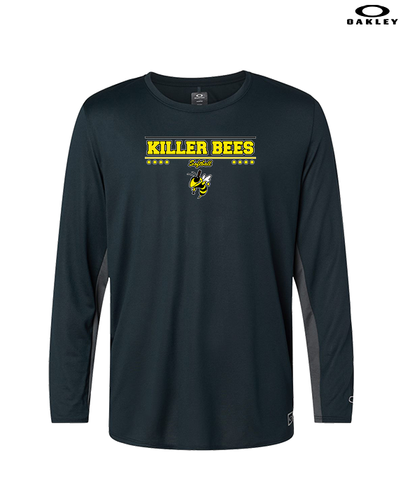 Killer Bees Softball Border - Mens Oakley Longsleeve