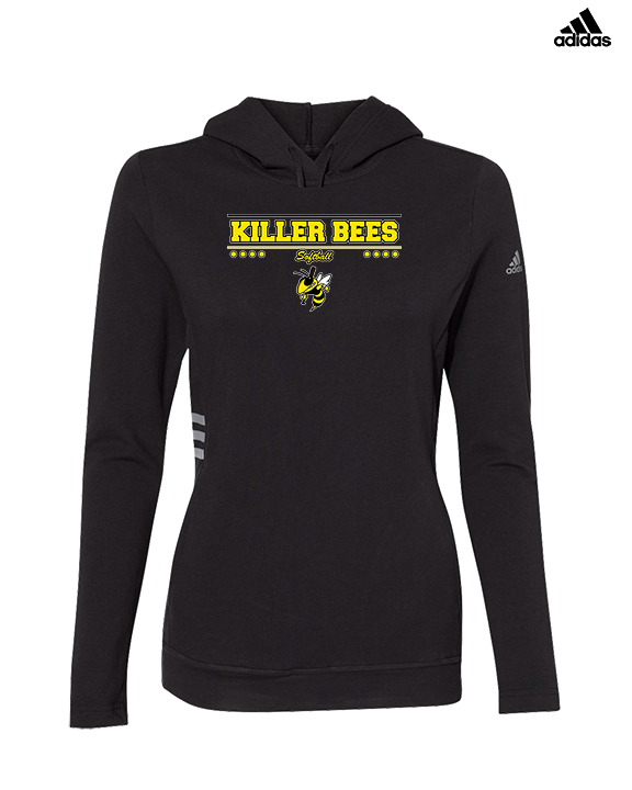 Killer Bees Softball Border - Womens Adidas Hoodie