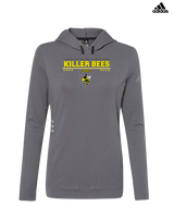 Killer Bees Softball Border - Womens Adidas Hoodie