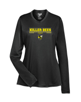 Killer Bees Softball Border - Womens Performance Longsleeve