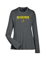 Killer Bees Softball Border - Womens Performance Longsleeve