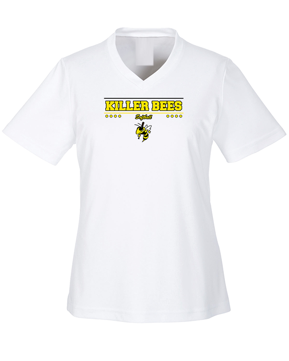 Killer Bees Softball Border - Womens Performance Shirt